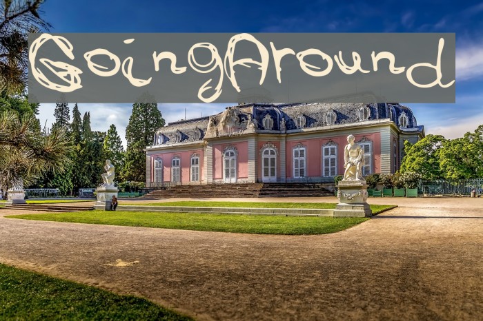 GoingAround Font examples