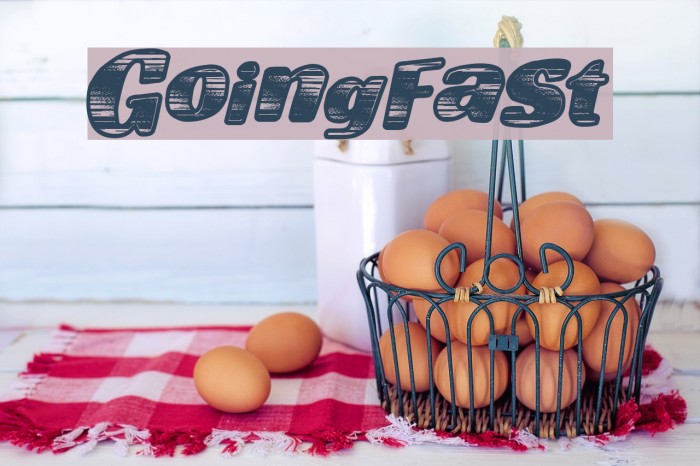 GoingFast Font examples