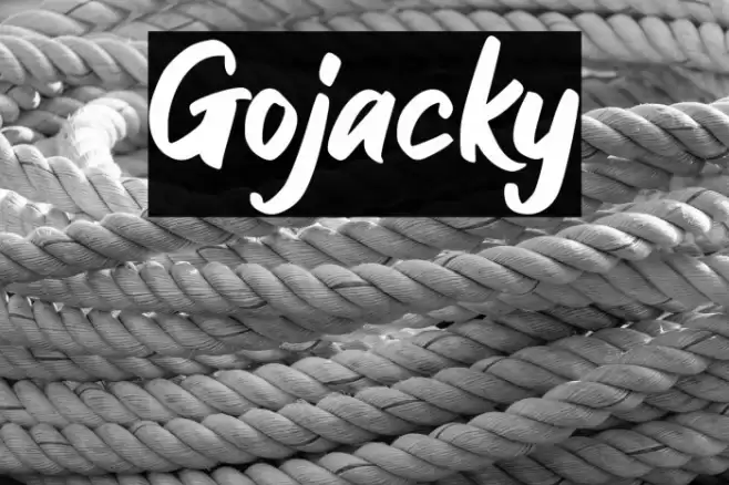 Gojacky फ़ॉन्ट examples