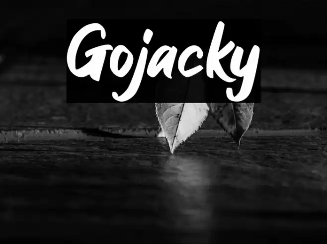 Gojacky फ़ॉन्ट examples