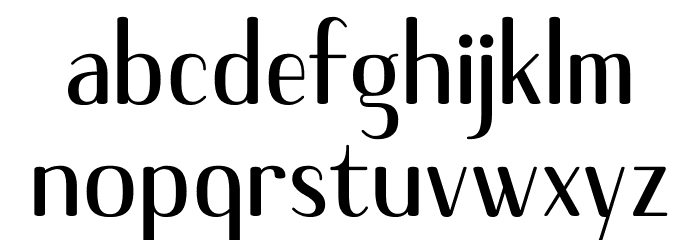 Gojet Font LOWERCASE