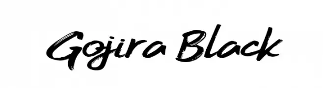 Gojira Black  Frei Schriftart Herunterladen