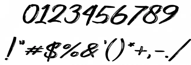 Gojira Black Font OTHER CHARS