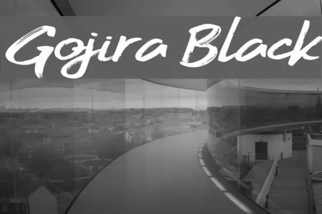Gojira Black Font examples