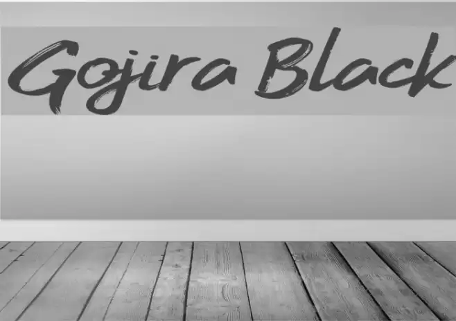 Gojira Black Font examples