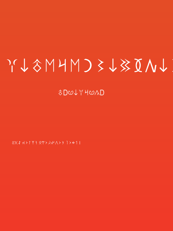 GokturkUnicodeFont Poster