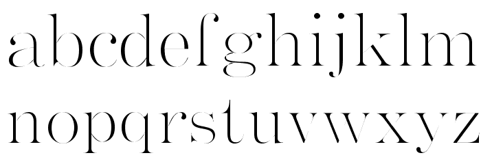 GokubosoGyosho Font Litere mici