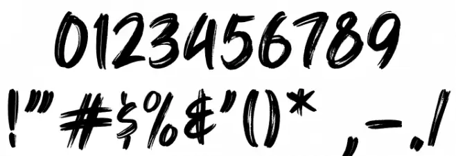 Golang Font OTHER CHARS