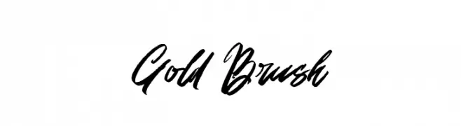 Gold Brush  नि: शुल्क फ़ॉन्ट्स डाउनलोड