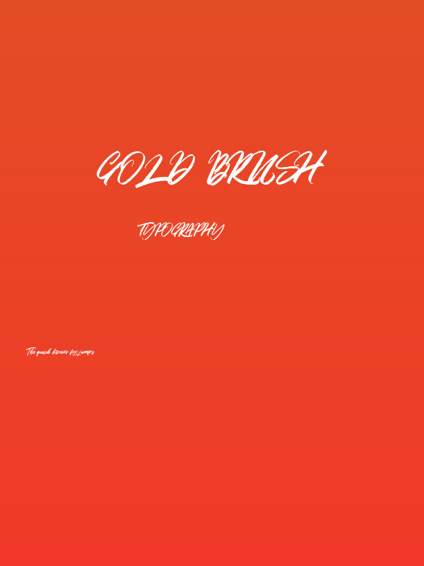 Gold Brush Poster