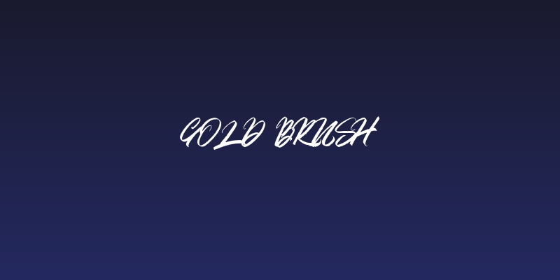 Gold Brush Social Header