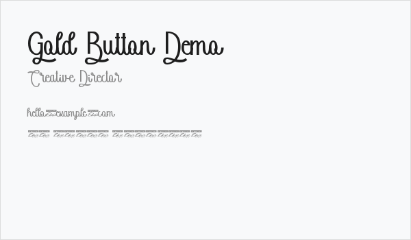 Gold Button Demo Business Card