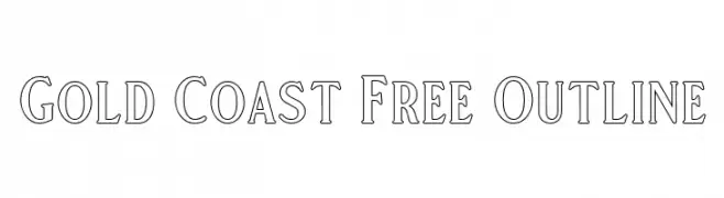 Gold Coast Free Outline  Fuentes Gratis Descargar