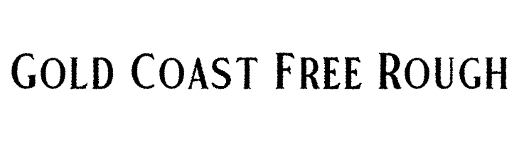 Gold Coast Free Rough  font caratteri gratis