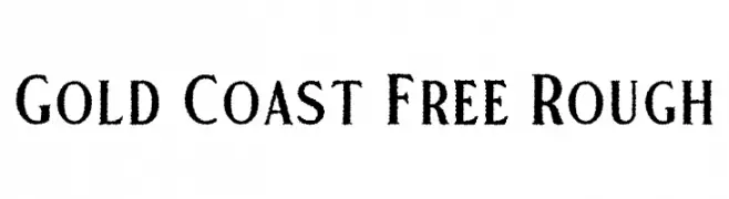 Gold Coast Free Rough  Fuentes Gratis Descargar