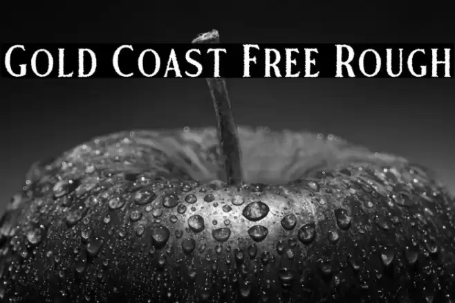 Gold Coast Free Rough Font examples