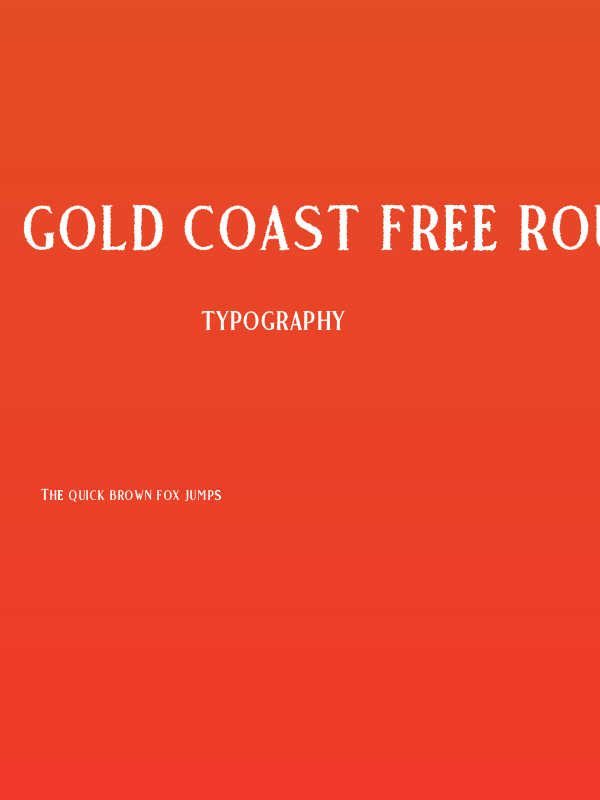 Gold Coast Free Rough Poster