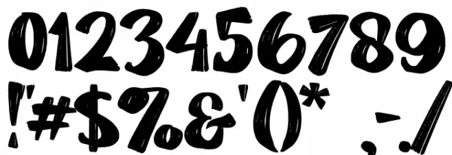 Gold Grater Demo Font OTHER CHARS