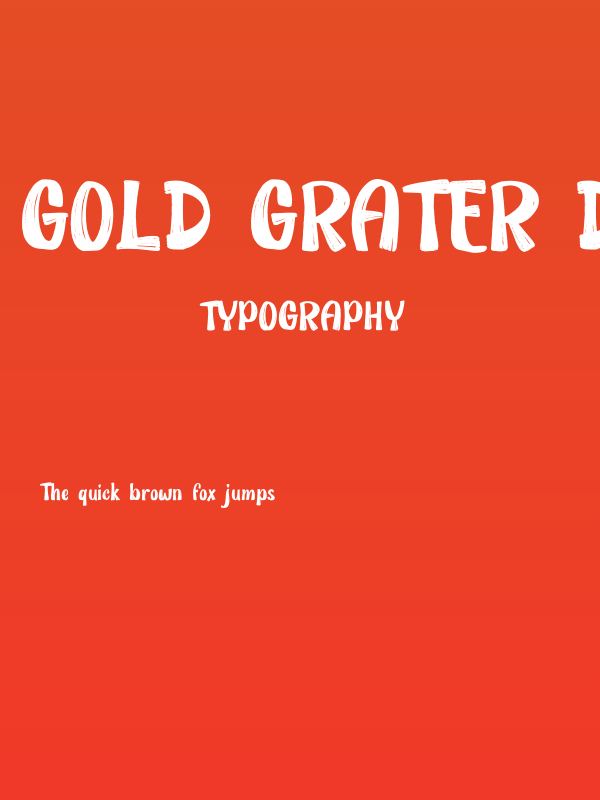Gold Grater Demo Poster