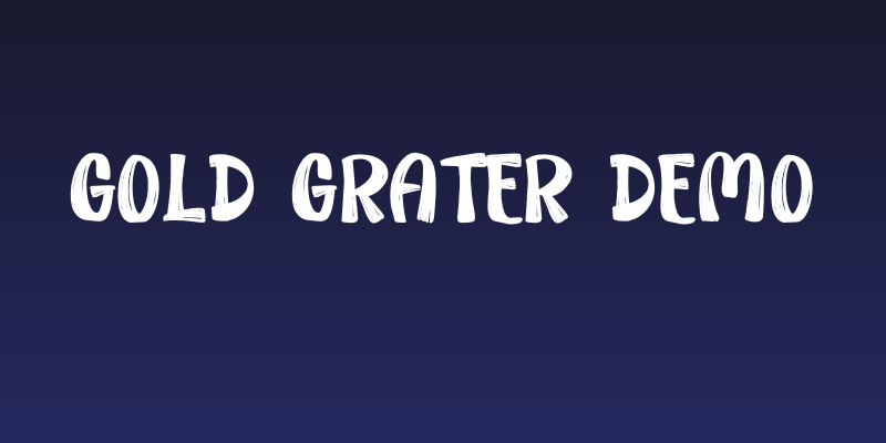 Gold Grater Demo Social Header