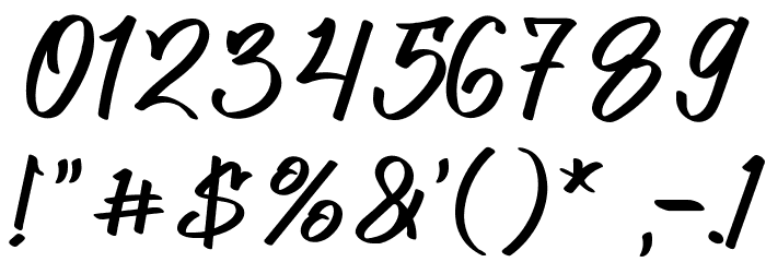Gold-Jack フォント その他の文字