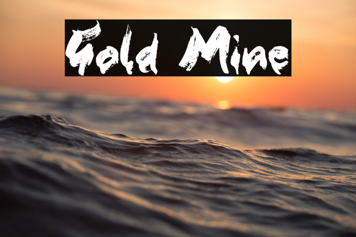 Gold Mine Font examples
