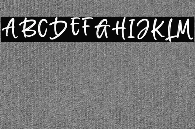 Gold Night Font examples