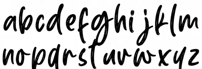 Gold Night Schriftart Kleinbuchstaben