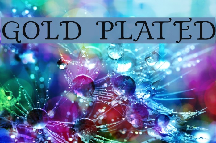 Gold Plated Font examples
