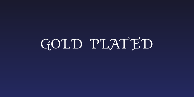 Gold Plated Social Header