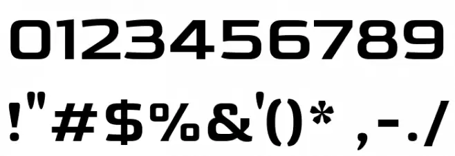 Gold Regular Font OTHER CHARS