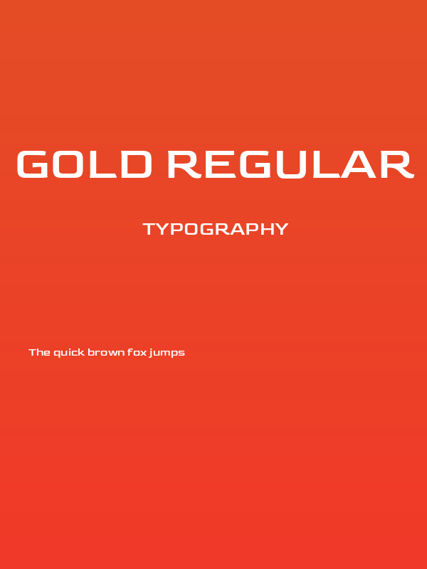 Gold Regular Poster