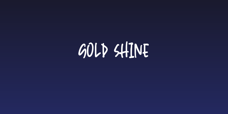 Gold Shine Social Header