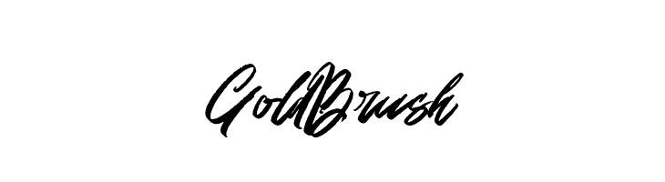GoldBrush  Frei Schriftart Herunterladen