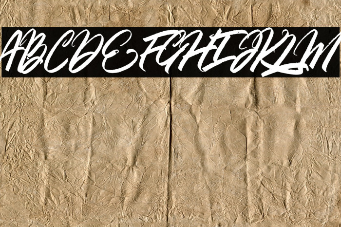 GoldBrush Font examples