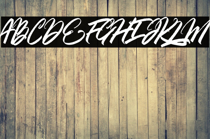 GoldBrush Font examples