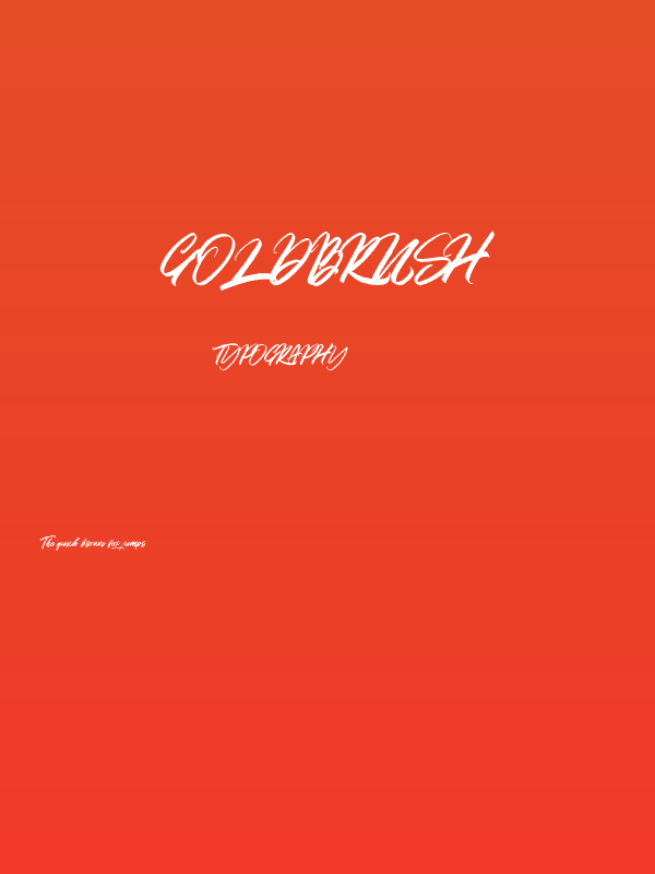 GoldBrush Poster