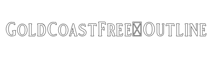 GoldCoastFree-Outline  Free Fonts Download