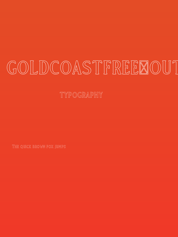 GoldCoastFree-Outline Poster