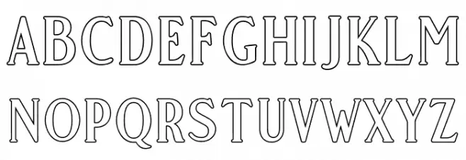 GoldCoastFree-Outline 字体 小写