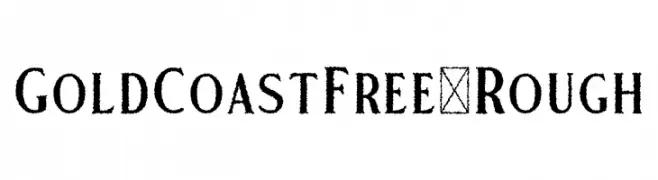 GoldCoastFree-Rough  font caratteri gratis