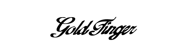 GoldFinger Font