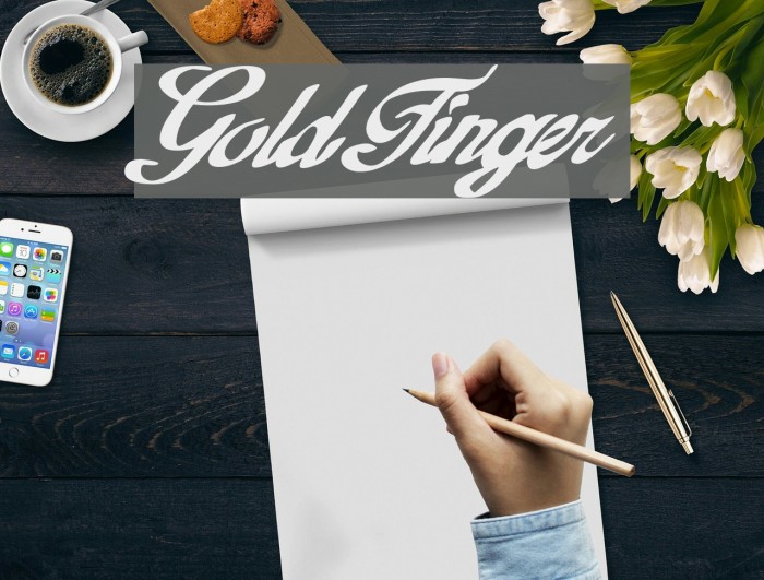 GoldFinger Font examples