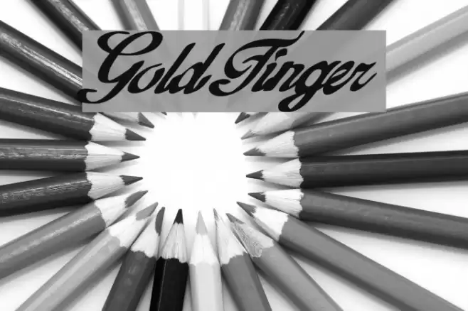 GoldFinger Font examples