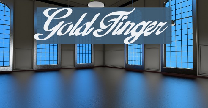 GoldFinger Font examples