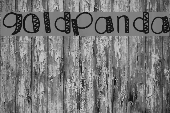 GoldPanda Font examples