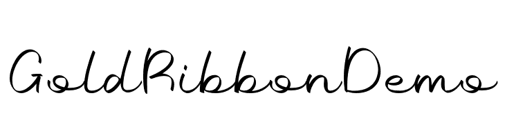 GoldRibbon Demo  Frei Schriftart Herunterladen