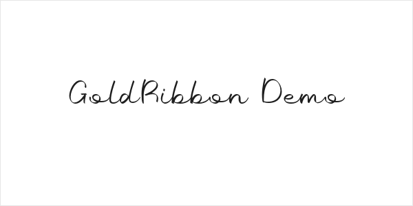 GoldRibbon Demo Logo