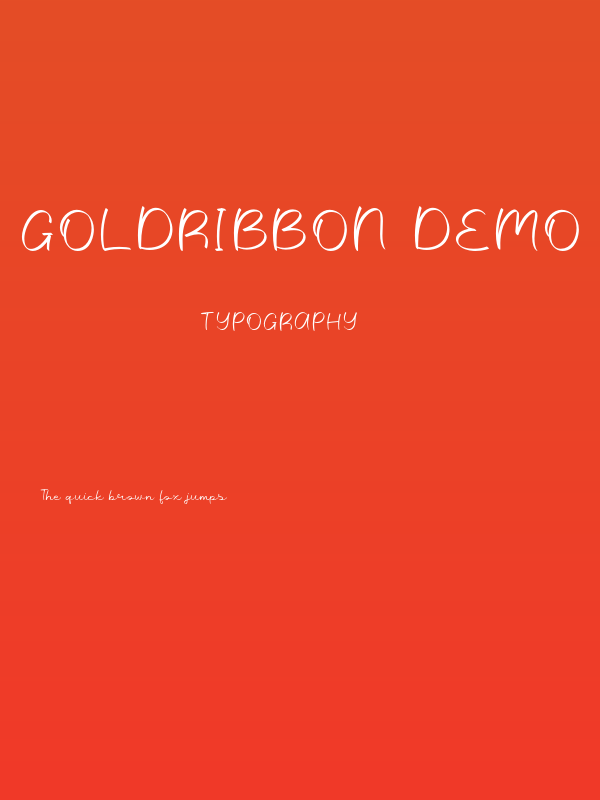 GoldRibbon Demo Poster
