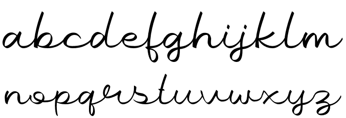 GoldRibbon Demo Font LOWERCASE